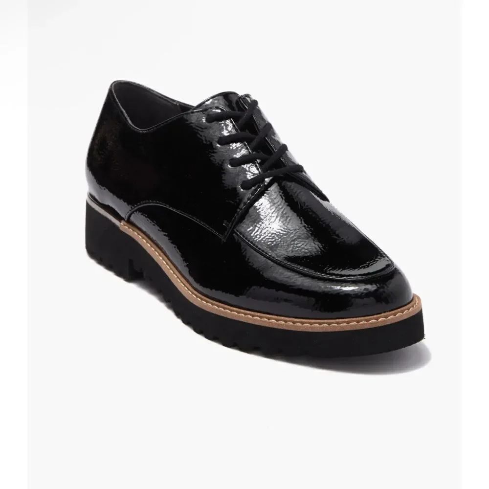 Franco Sarto Black Lace Up Shoes(Size 6.5M)